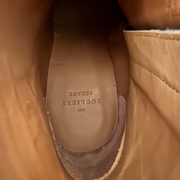 Sezane Lea Ankle Leather Boots in Black Crocodile Size 39 US 8 - Picture 14 of 14